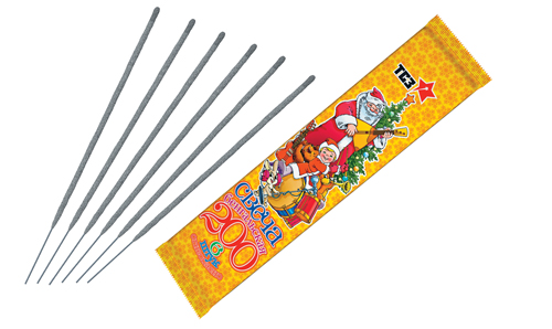  Бенгальские свечи 6 шт 200 мм в пакете  в Новочеркасске